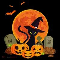 Cute Witch Cat Pumpkin Graveyard Spooky Cat Mom Halloween Coffee Mug thumb 5