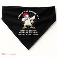 Chicken Wing Chicken Wing Shirt Song Lyric Hot Dog Bologna USA-Made Doggie Bandana thumb 0