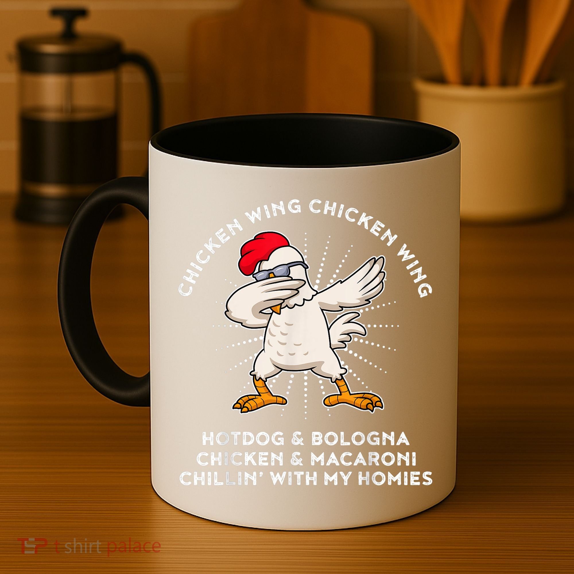 Chicken Wing Chicken Wing Shirt Song Lyric Hot Dog Bologna Coffee Mug