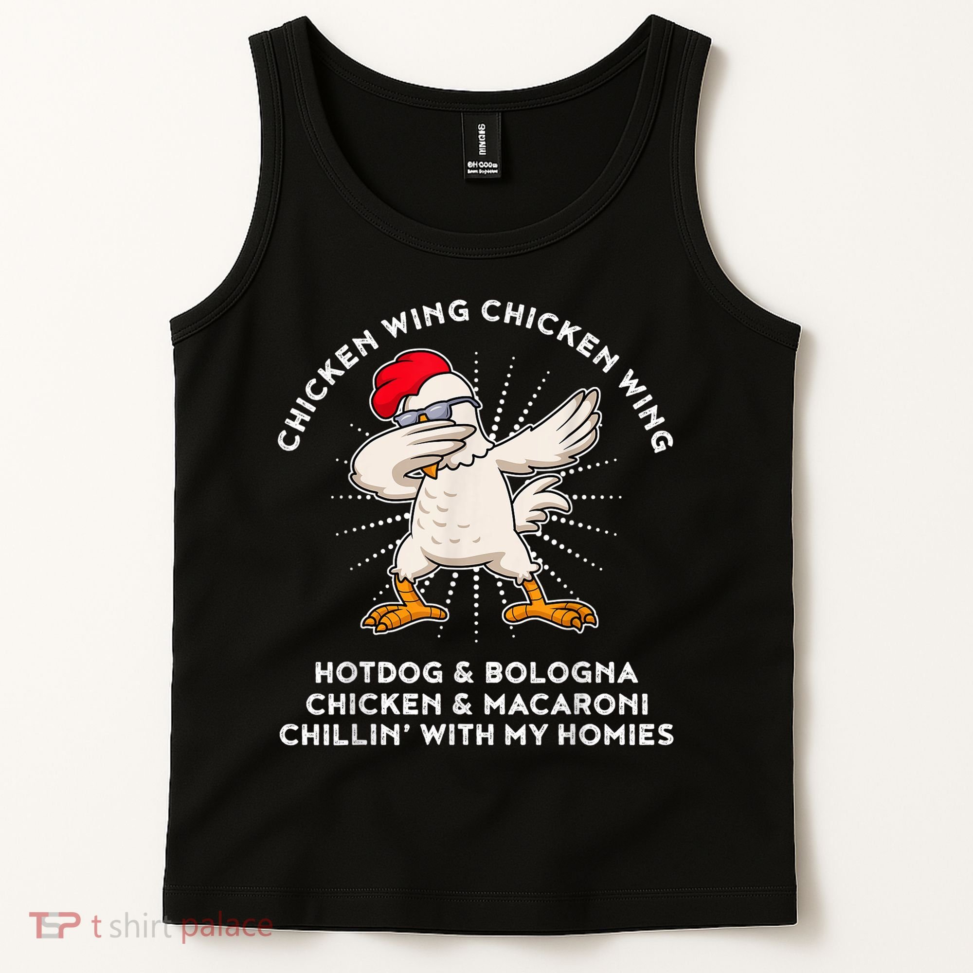 Chicken Wing Chicken Wing Shirt Song Lyric Hot Dog Bologna Tank Top