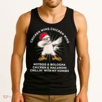 Chicken Wing Chicken Wing Shirt Song Lyric Hot Dog Bologna Tank Top thumb 3