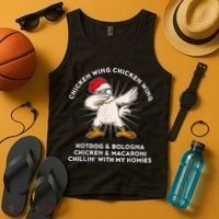 Chicken Wing Chicken Wing Shirt Song Lyric Hot Dog Bologna Tank Top thumb 4