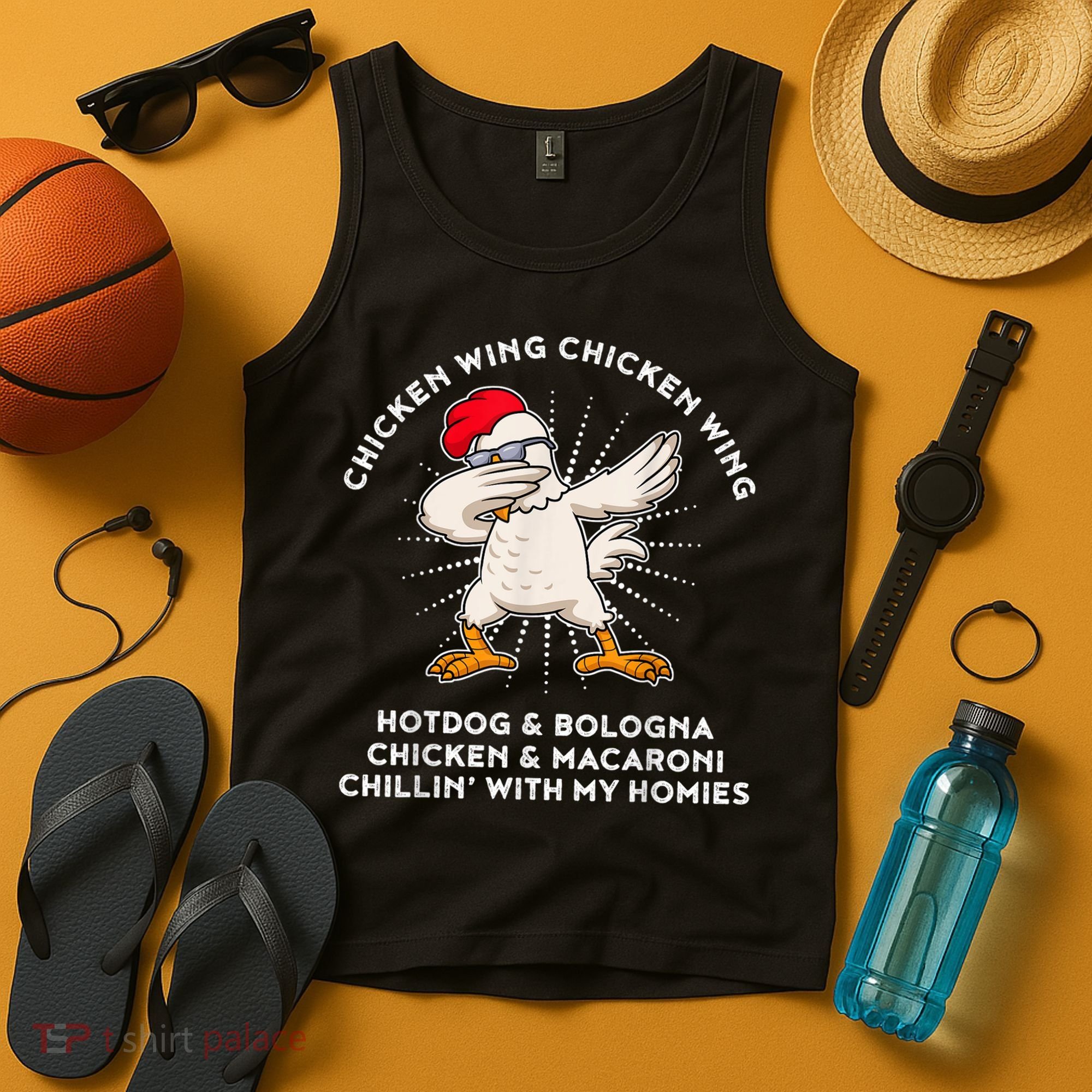 Chicken Wing Chicken Wing Shirt Song Lyric Hot Dog Bologna Tank Top