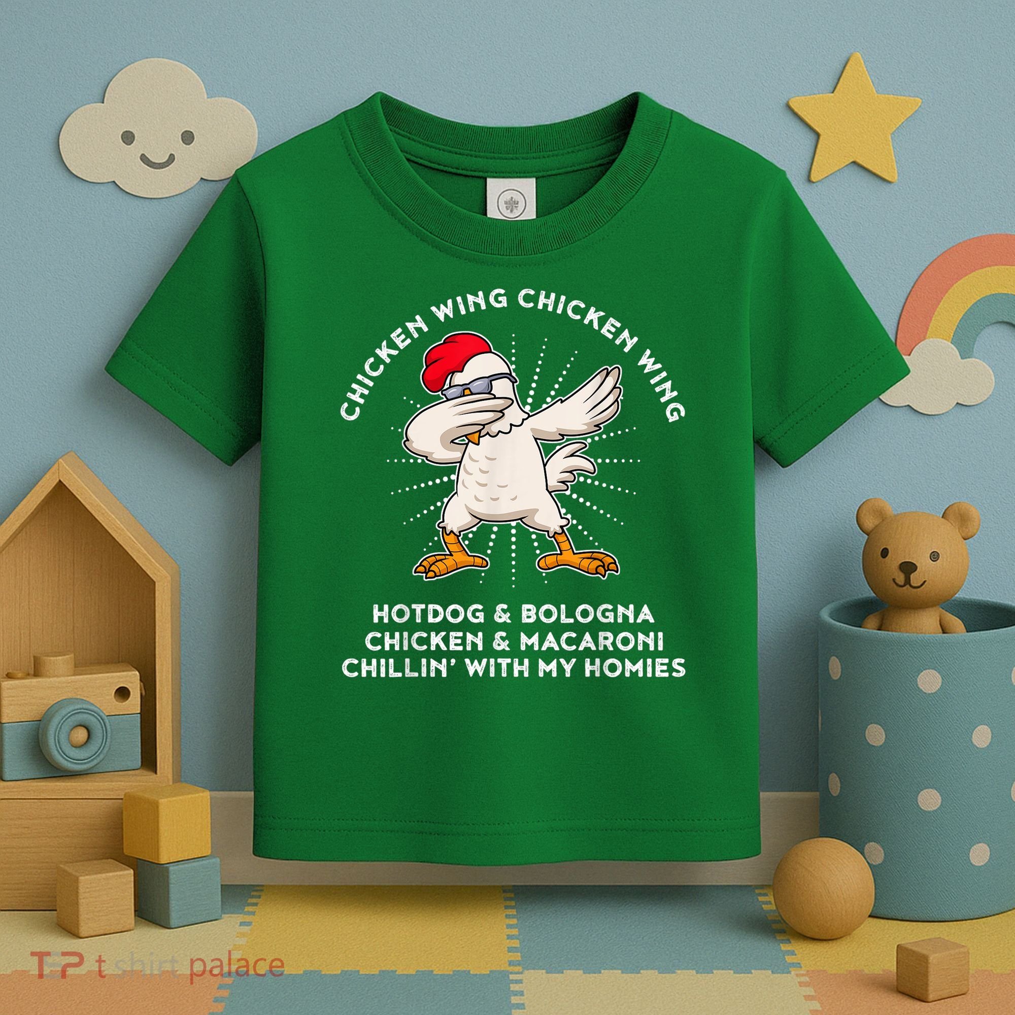 Chicken Wing Chicken Wing Shirt Song Lyric Hot Dog Bologna Toddler T-Shirt