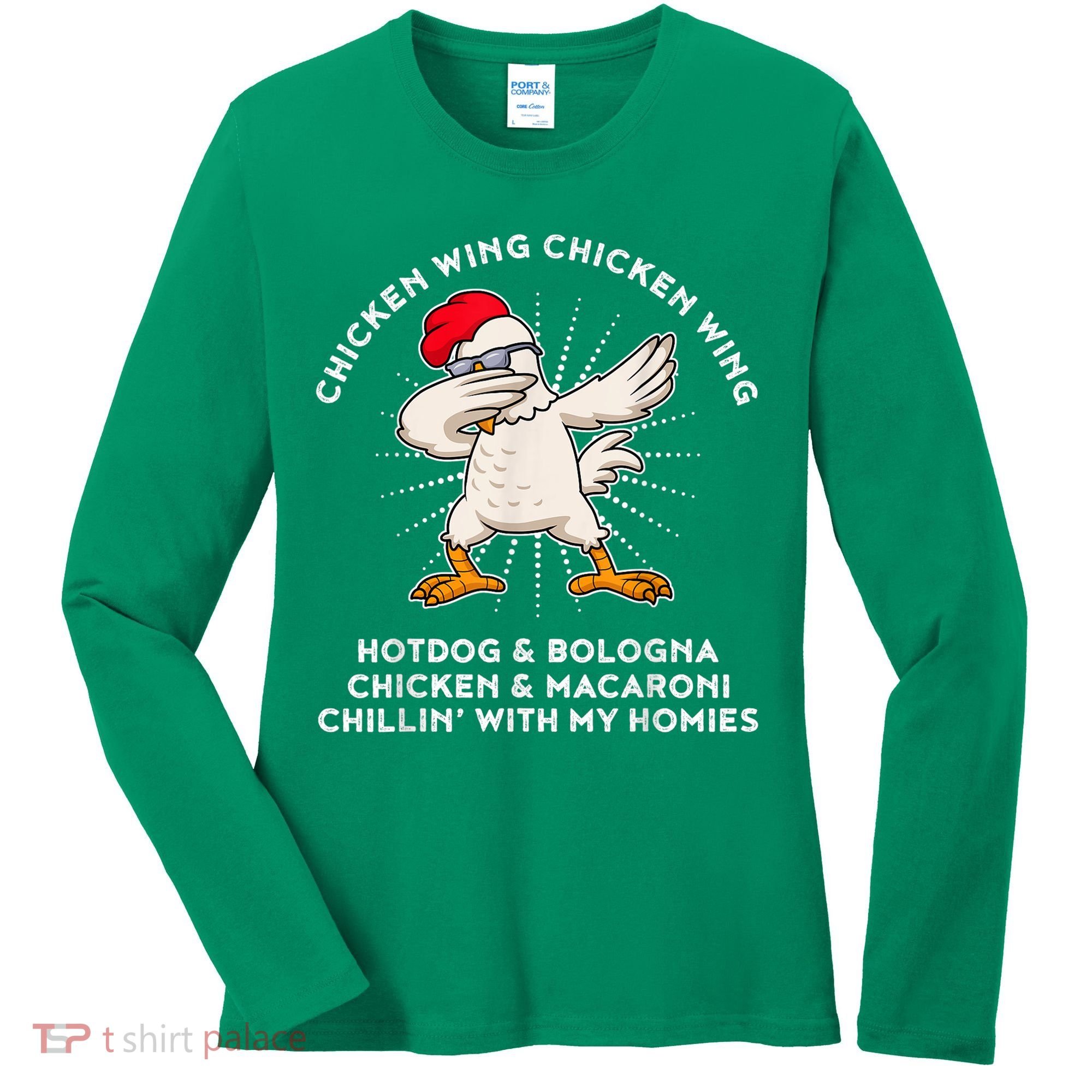 Chicken Wing Chicken Wing Shirt Song Lyric Hot Dog Bologna Women's Long Sleeve Shirt