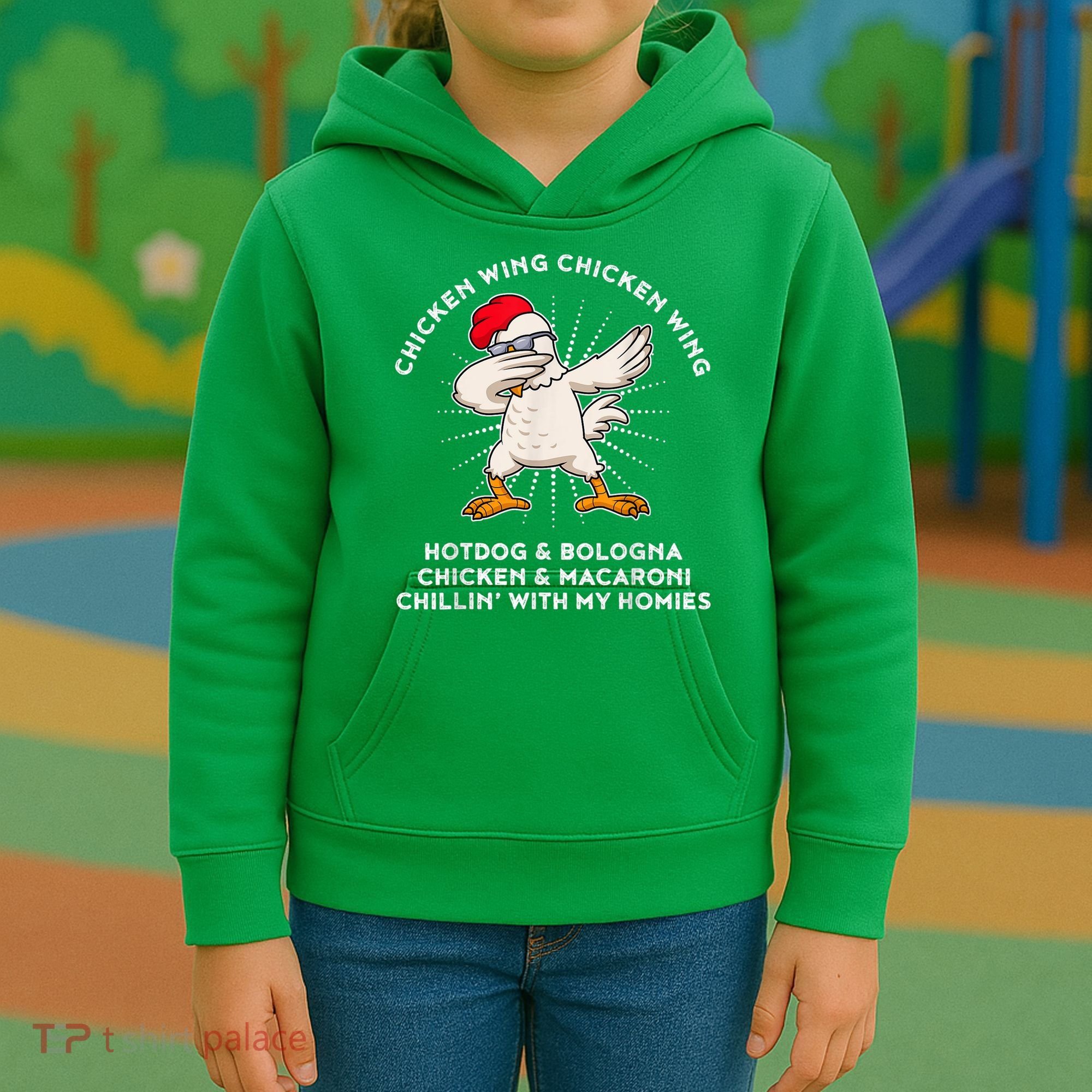 Chicken Wing Chicken Wing Shirt Song Lyric Hot Dog Bologna Kids Hoodie
