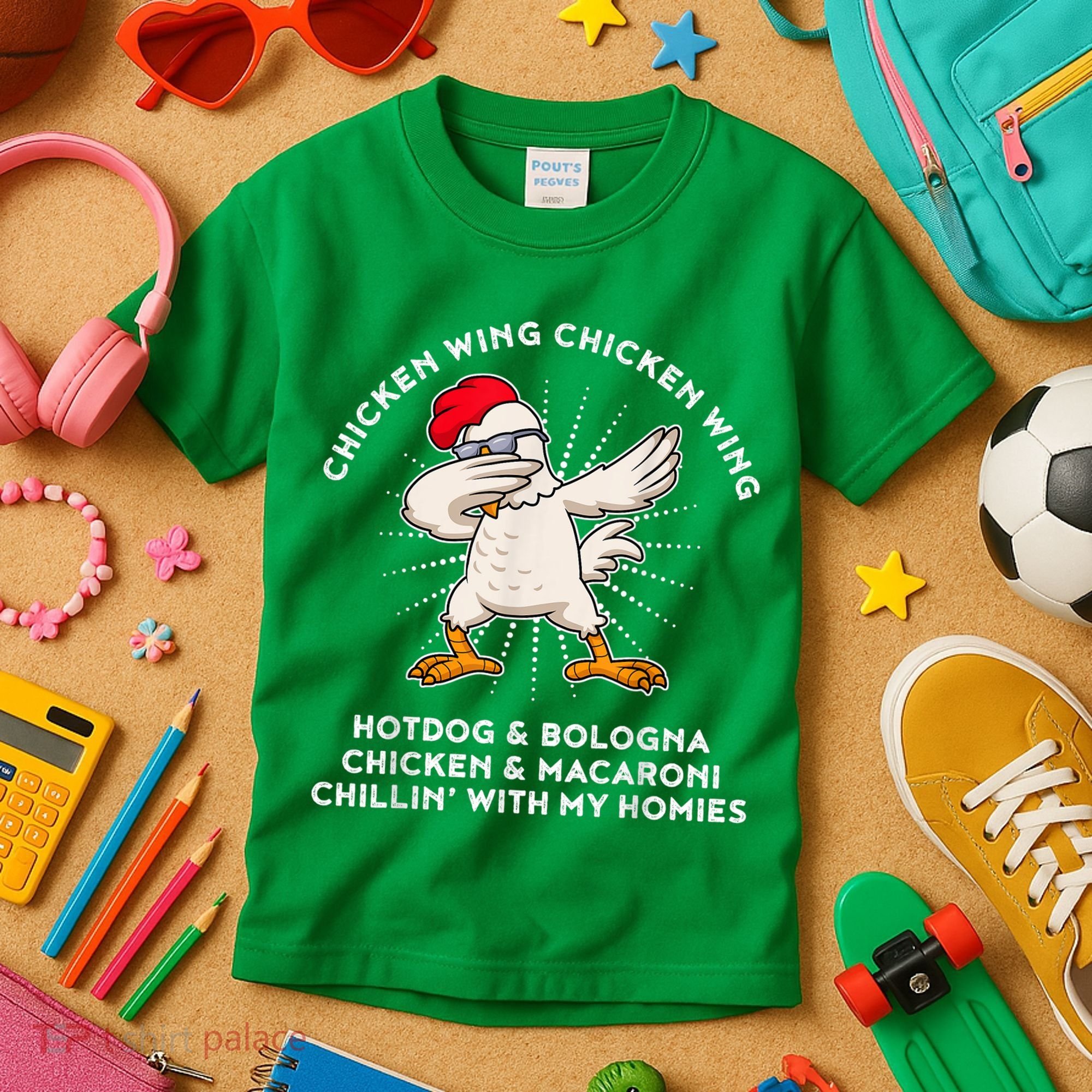 Chicken Wing Chicken Wing Shirt Song Lyric Hot Dog Bologna Kids T-Shirt
