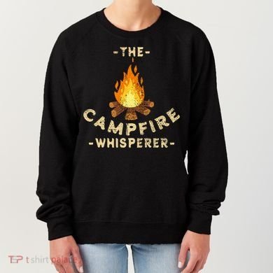 Campfire Whisperer Camping Pun Camper Campfire Funny Gift Women's Sweatshirt