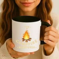 Campfire Whisperer Camping Pun Camper Campfire Funny Gift Coffee Mug thumb 3