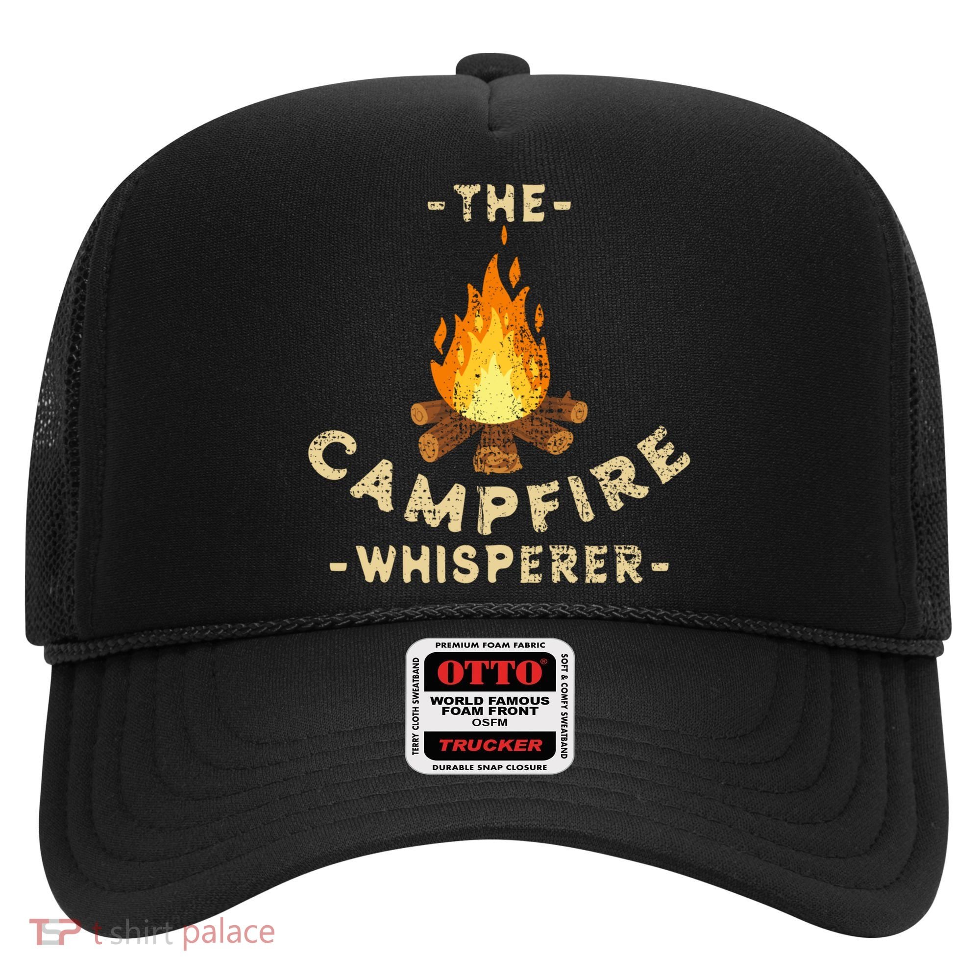 Campfire Whisperer Camping Pun Camper Campfire Funny Gift Hat