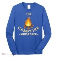 Campfire Whisperer Camping Pun Camper Campfire Funny Gift Long Sleeve Shirt thumb 0