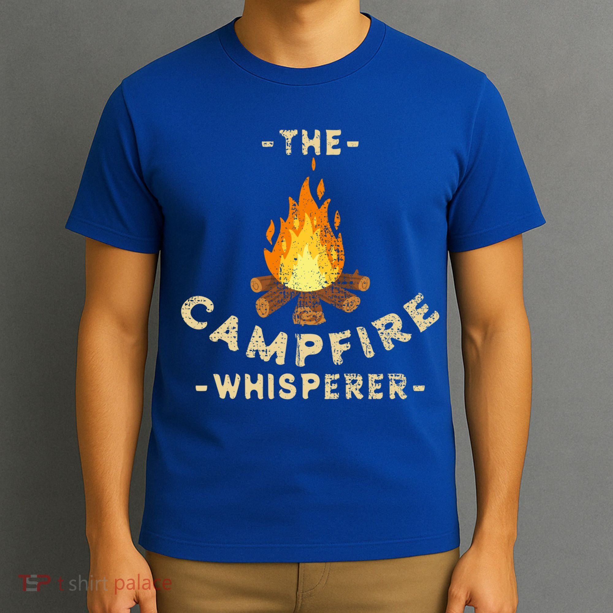 Campfire Whisperer Camping Pun Camper Campfire Funny Gift T-Shirt