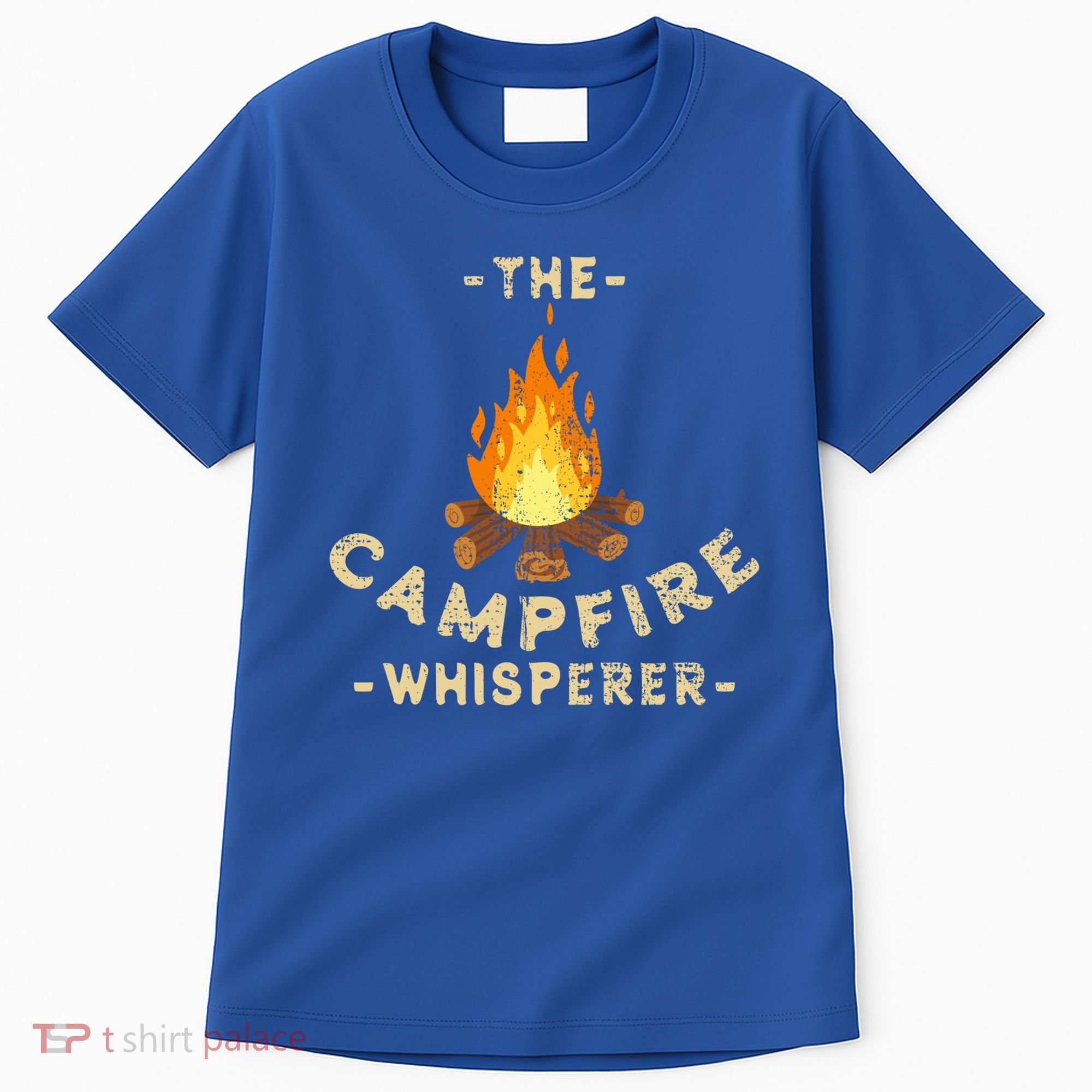 Campfire Whisperer Camping Pun Camper Campfire Funny Gift Tall T-Shirt