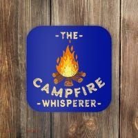 Campfire Whisperer Camping Pun Camper Campfire Funny Gift Coaster thumb 0