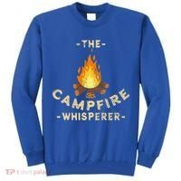 Campfire Whisperer Camping Pun Camper Campfire Funny Gift Tall Sweatshirt thumb 0