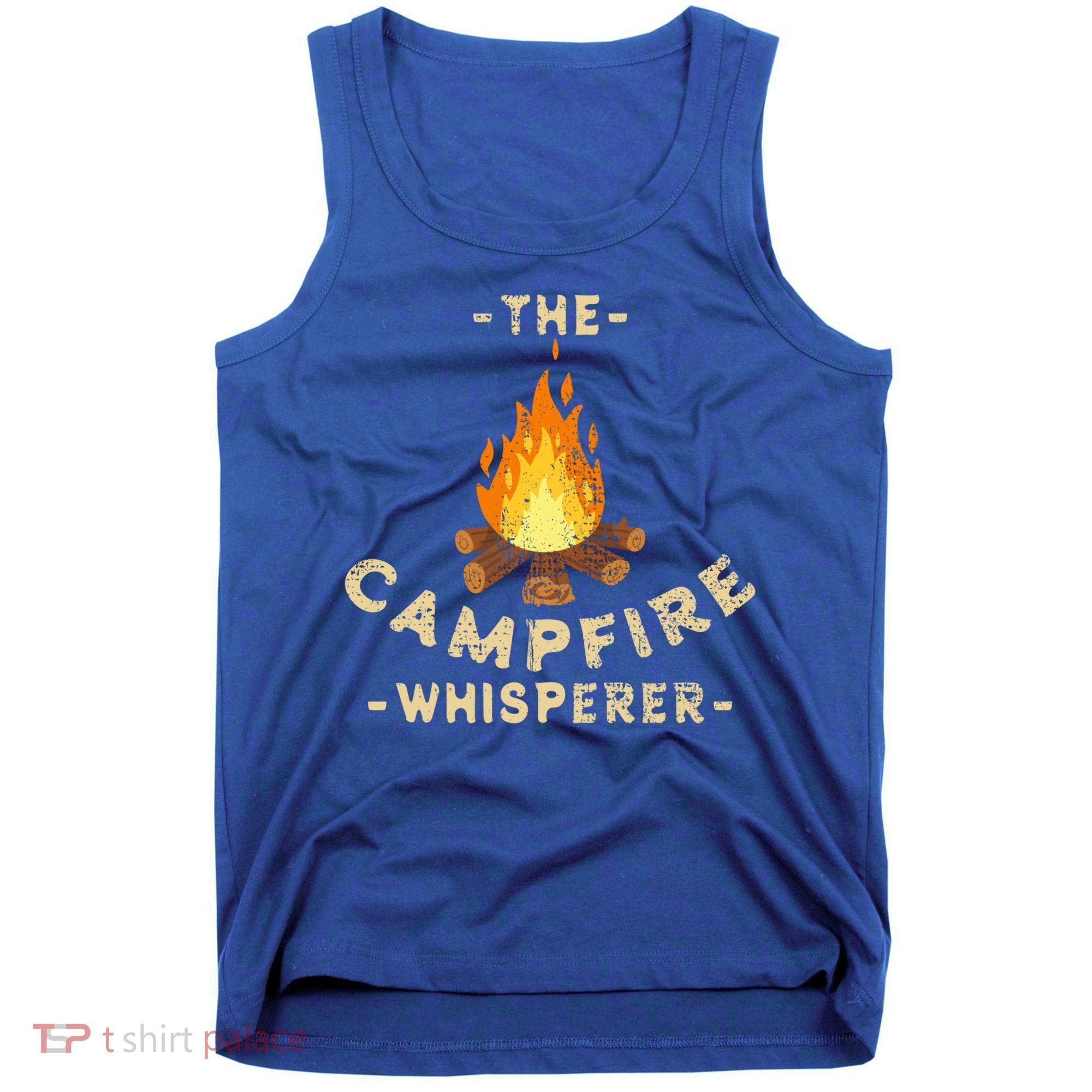 Campfire Whisperer Camping Pun Camper Campfire Funny Gift Tank Top