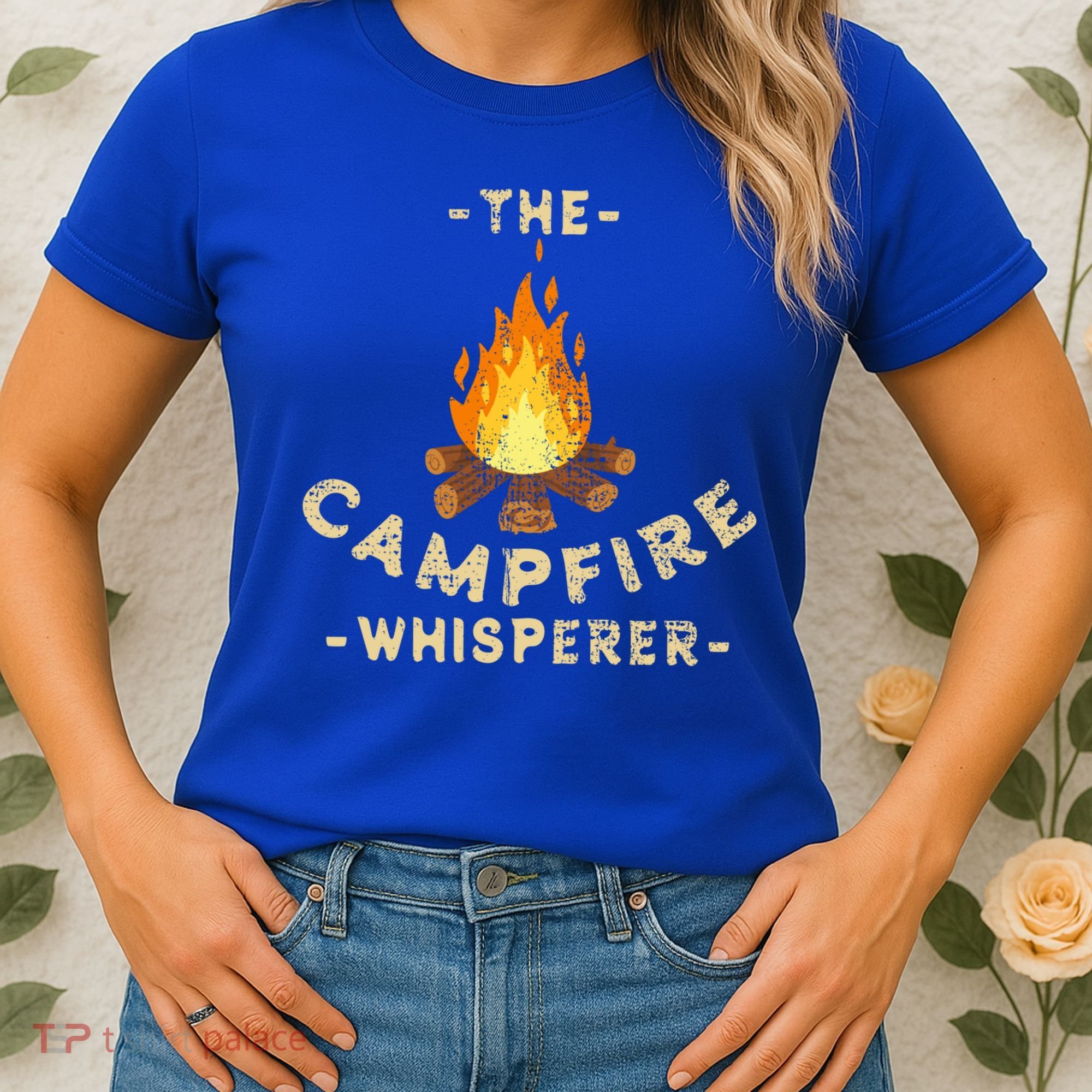 Campfire Whisperer Camping Pun Camper Campfire Funny Gift Women's T-Shirt