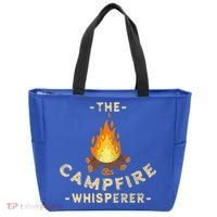 Campfire Whisperer Camping Pun Camper Campfire Funny Gift Tote Bag thumb 0