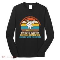 Chicken Wing Chicken Wing Hot Dog Bologna Macaroni Long Sleeve Shirt thumb 0