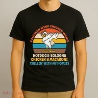 Chicken Wing Chicken Wing Hot Dog Bologna Macaroni T-Shirt thumb 3