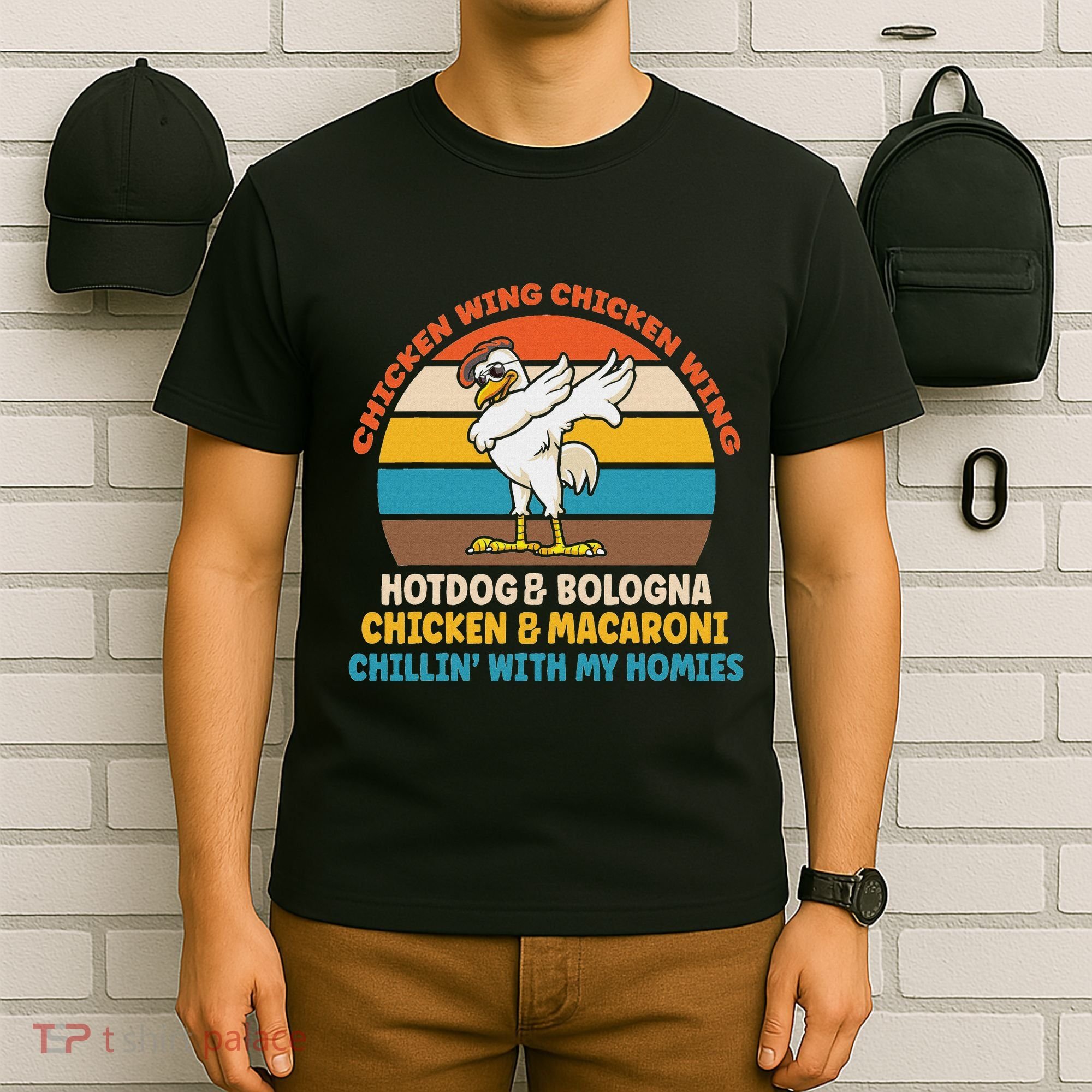 Chicken Wing Chicken Wing Hot Dog Bologna Macaroni T-Shirt