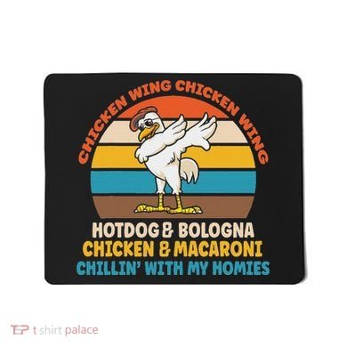 Chicken Wing Chicken Wing Hot Dog Bologna Macaroni Mousepad
