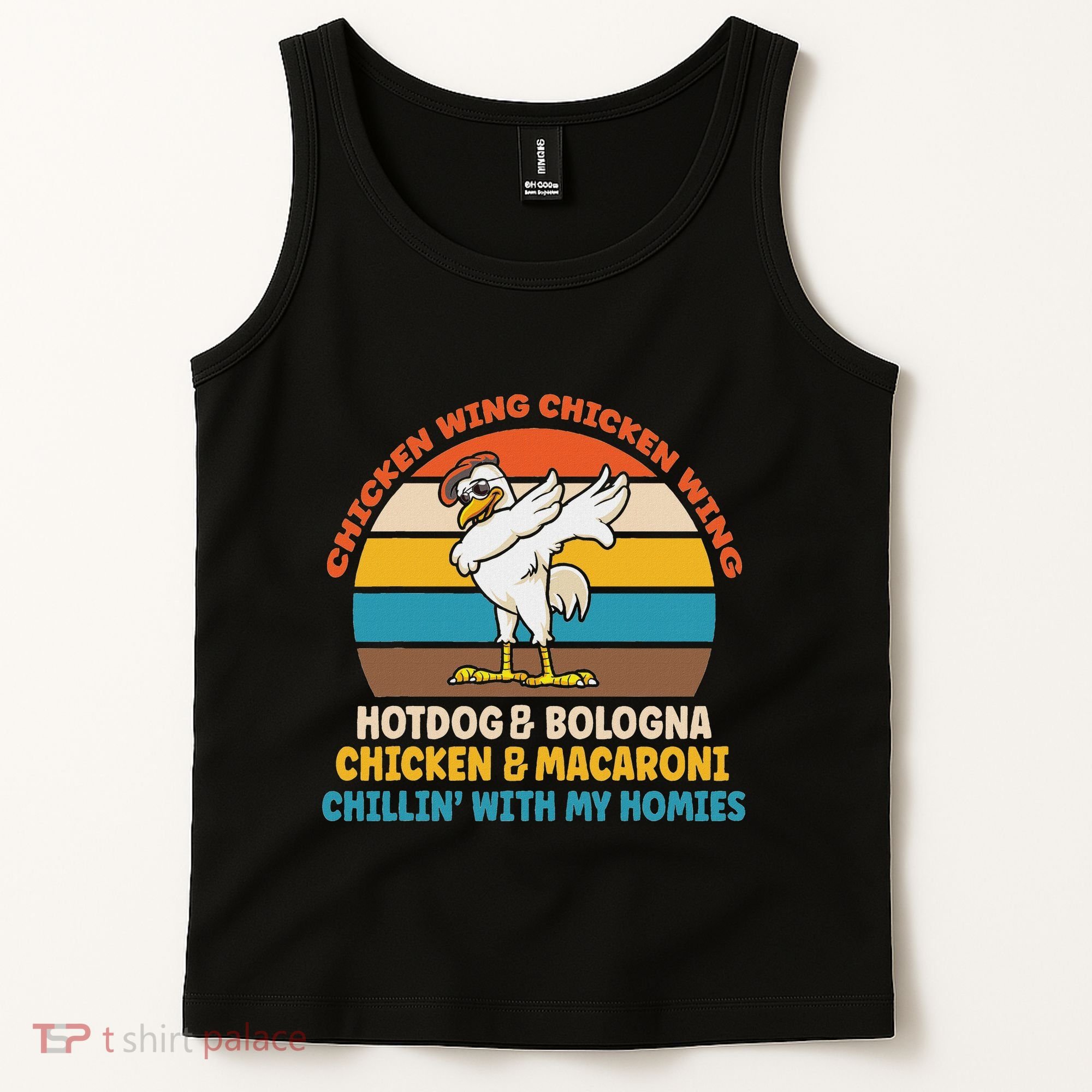 Chicken Wing Chicken Wing Hot Dog Bologna Macaroni Tank Top
