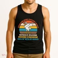 Chicken Wing Chicken Wing Hot Dog Bologna Macaroni Tank Top thumb 3