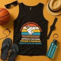 Chicken Wing Chicken Wing Hot Dog Bologna Macaroni Tank Top thumb 4
