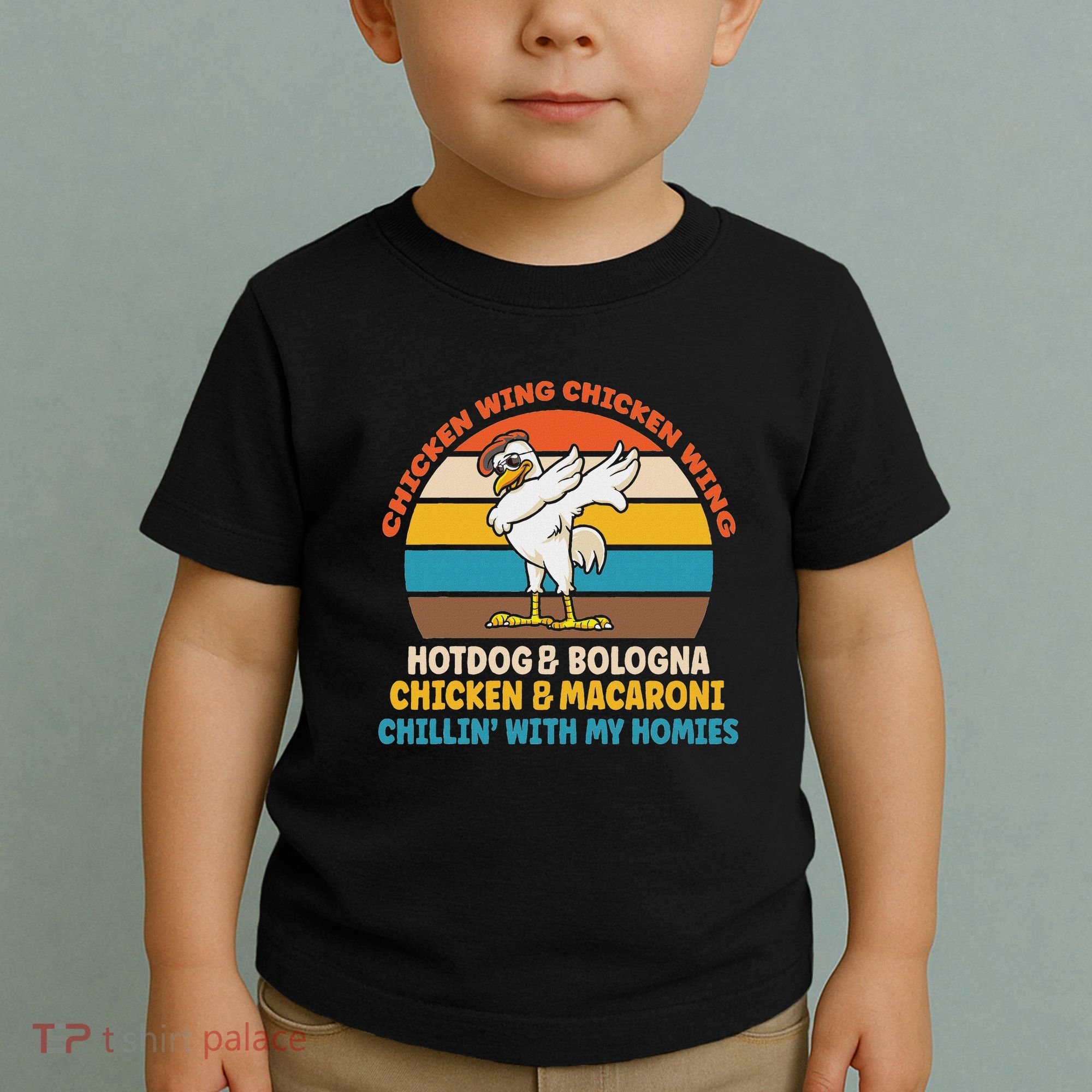 Chicken Wing Chicken Wing Hot Dog Bologna Macaroni Toddler T-Shirt