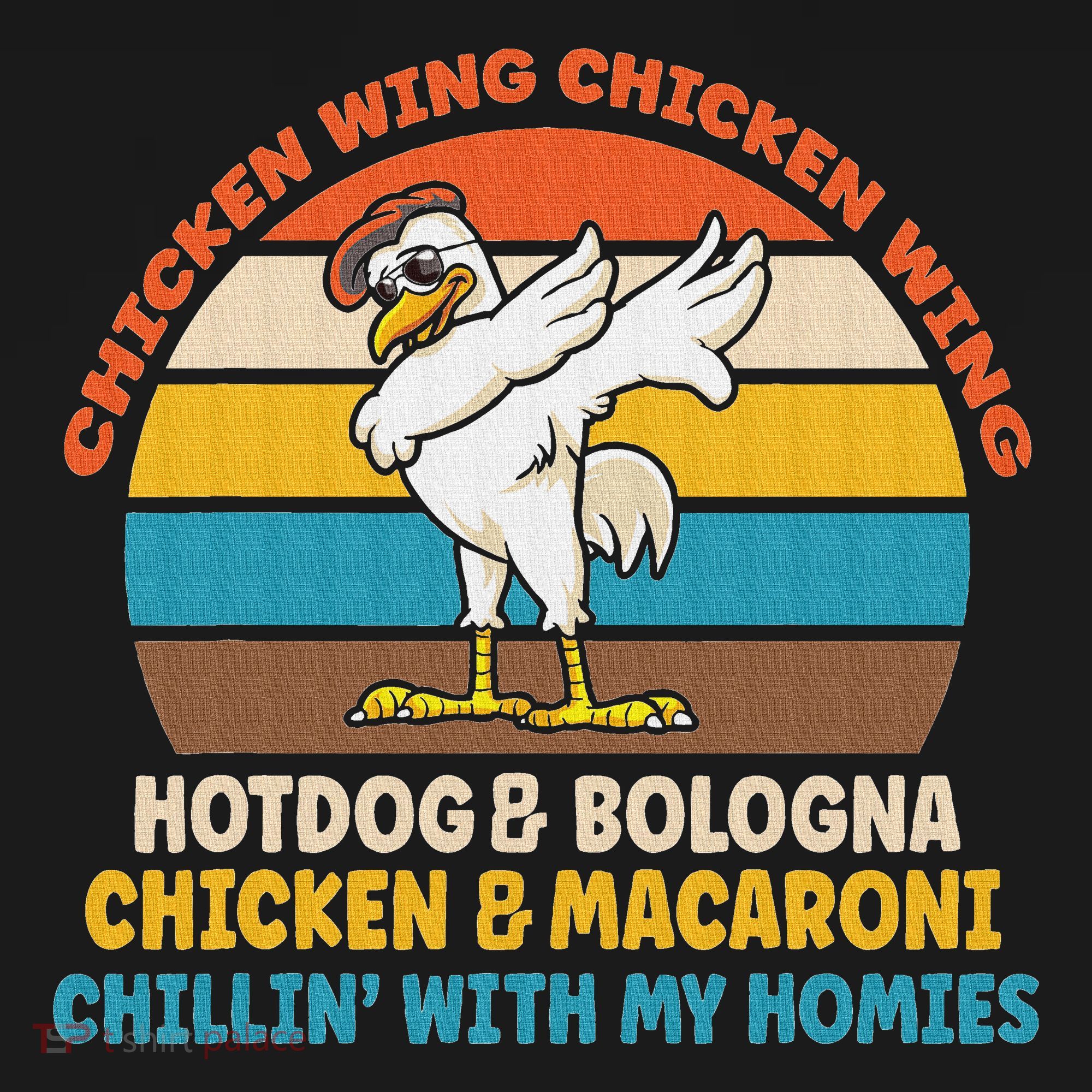 Chicken Wing Chicken Wing Hot Dog Bologna Macaroni Women's T-Shirt