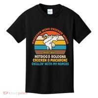 Chicken Wing Chicken Wing Hot Dog Bologna Macaroni Kids T-Shirt thumb 0