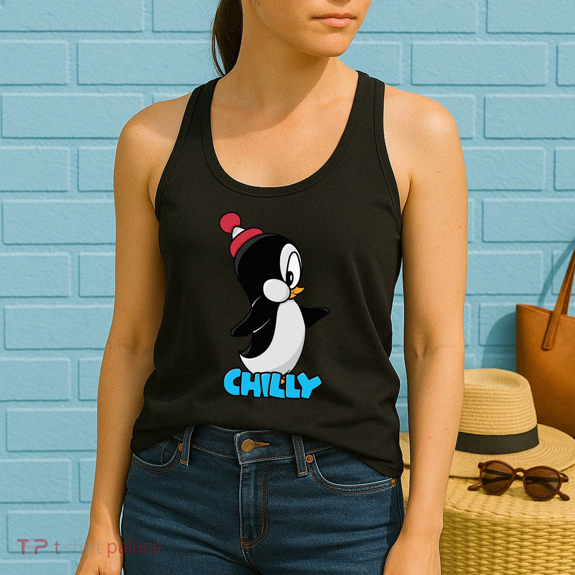 CHILLYS WILLY CARTOON funny animal Women's Tank Top