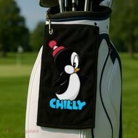 CHILLYS WILLY CARTOON funny animal Golf Towel thumb 2
