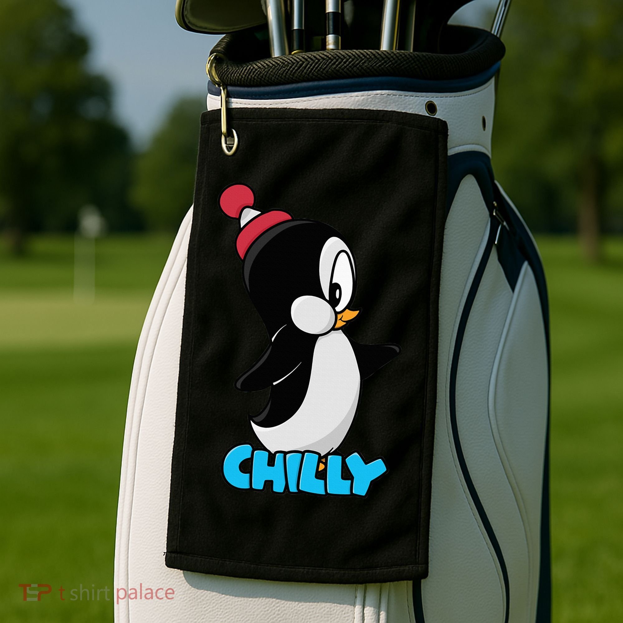 CHILLYS WILLY CARTOON funny animal Golf Towel