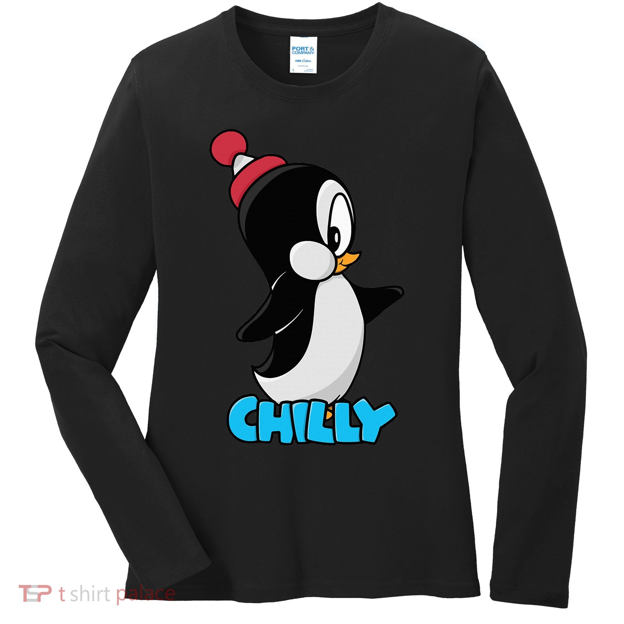 CHILLYS WILLY CARTOON funny animal Women's Long Sleeve Shirt