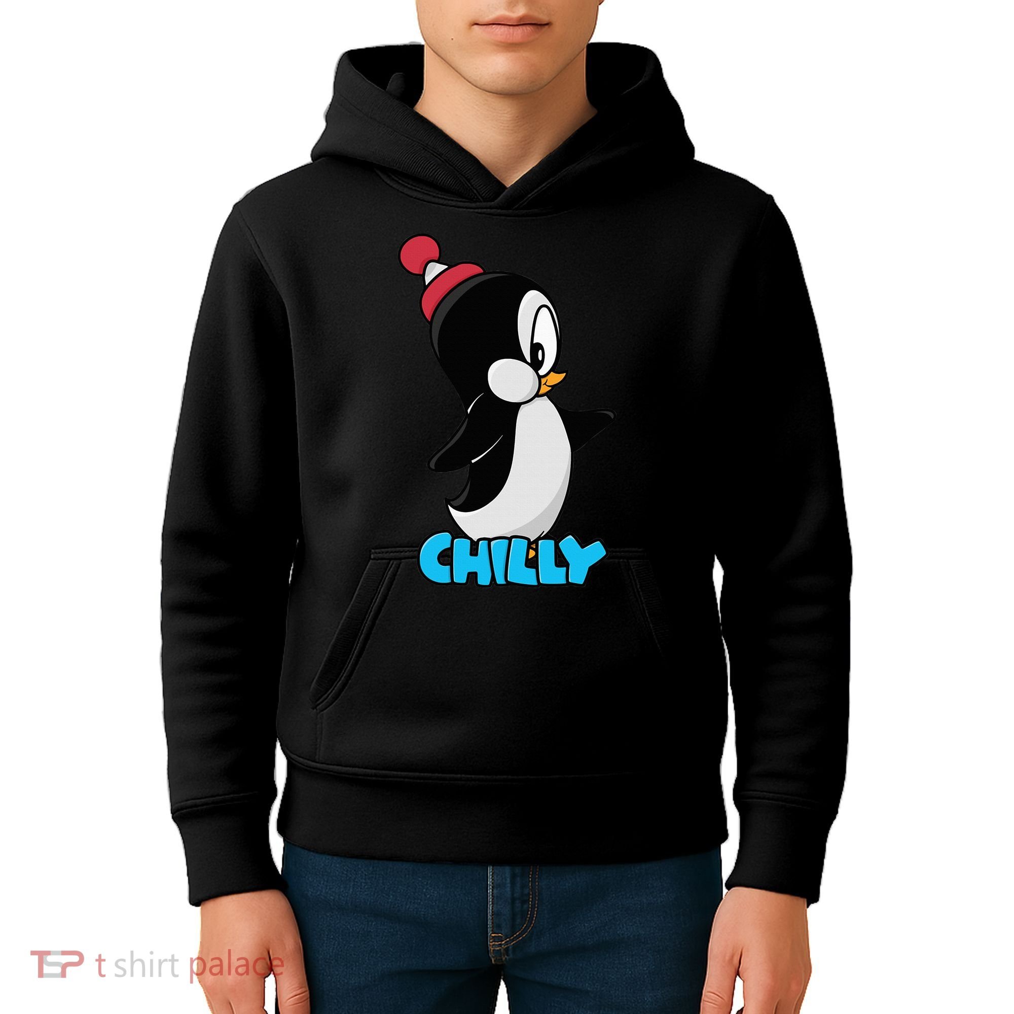CHILLYS WILLY CARTOON funny animal Kids Hoodie