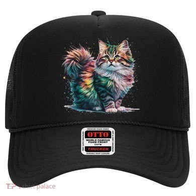 Cat Women Colourful Watercolour Cat Hat