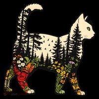 Cat Wilderness Long Sleeve Shirt thumb 2