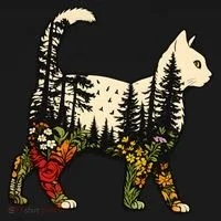 Cat Wilderness Button thumb 1