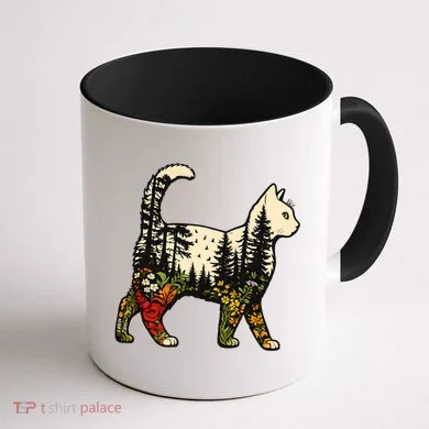 Cat Wilderness Coffee Mug back