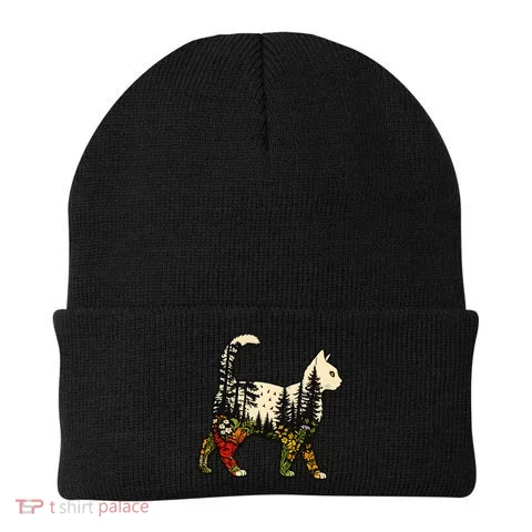 Cat Wilderness Beanie in the selected color