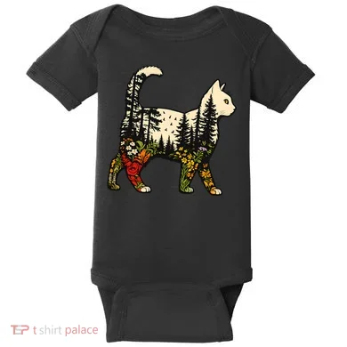 Cat Wilderness Baby Bodysuit