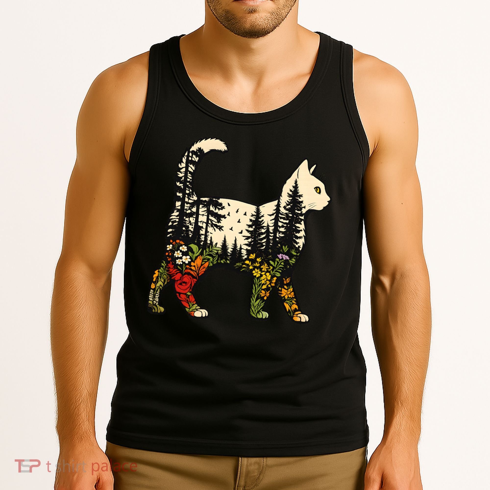 Cat Wilderness Tank Top