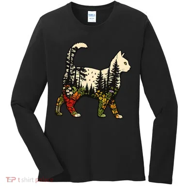 Cat Wilderness Women's Long Sleeve Shirt