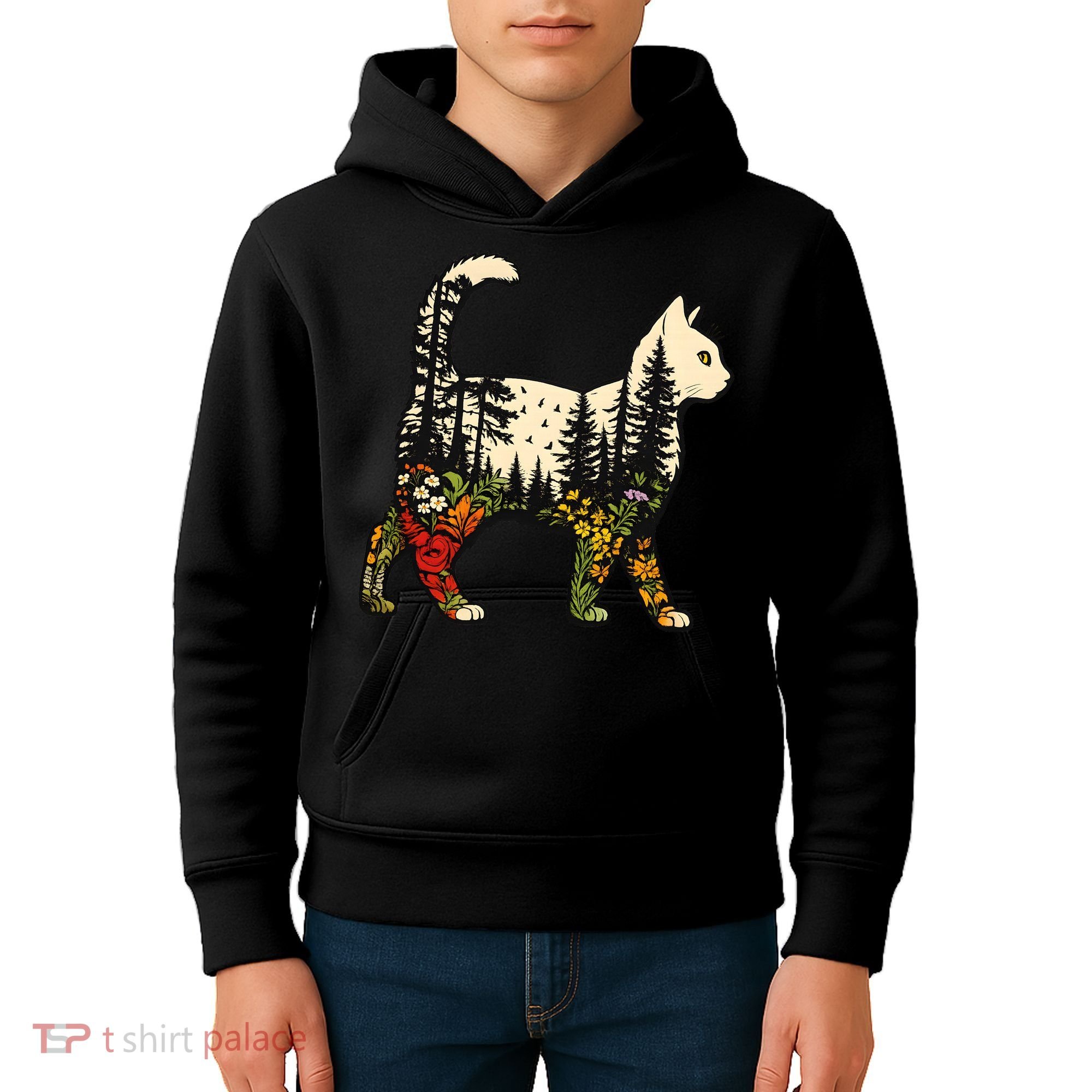 Cat Wilderness Kids Hoodie
