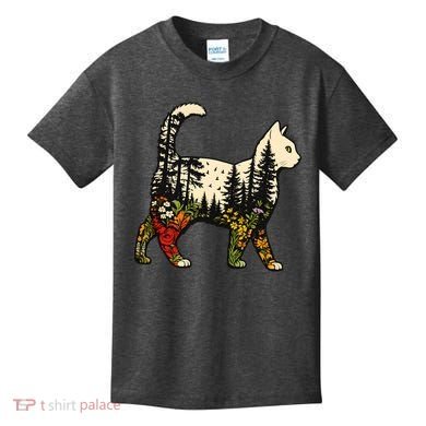 Cat Wilderness Kids T-Shirt