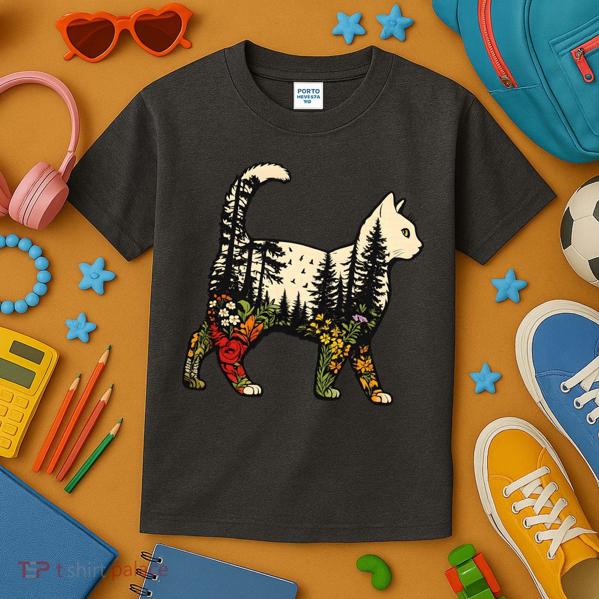 Cat Wilderness Kids T-Shirt