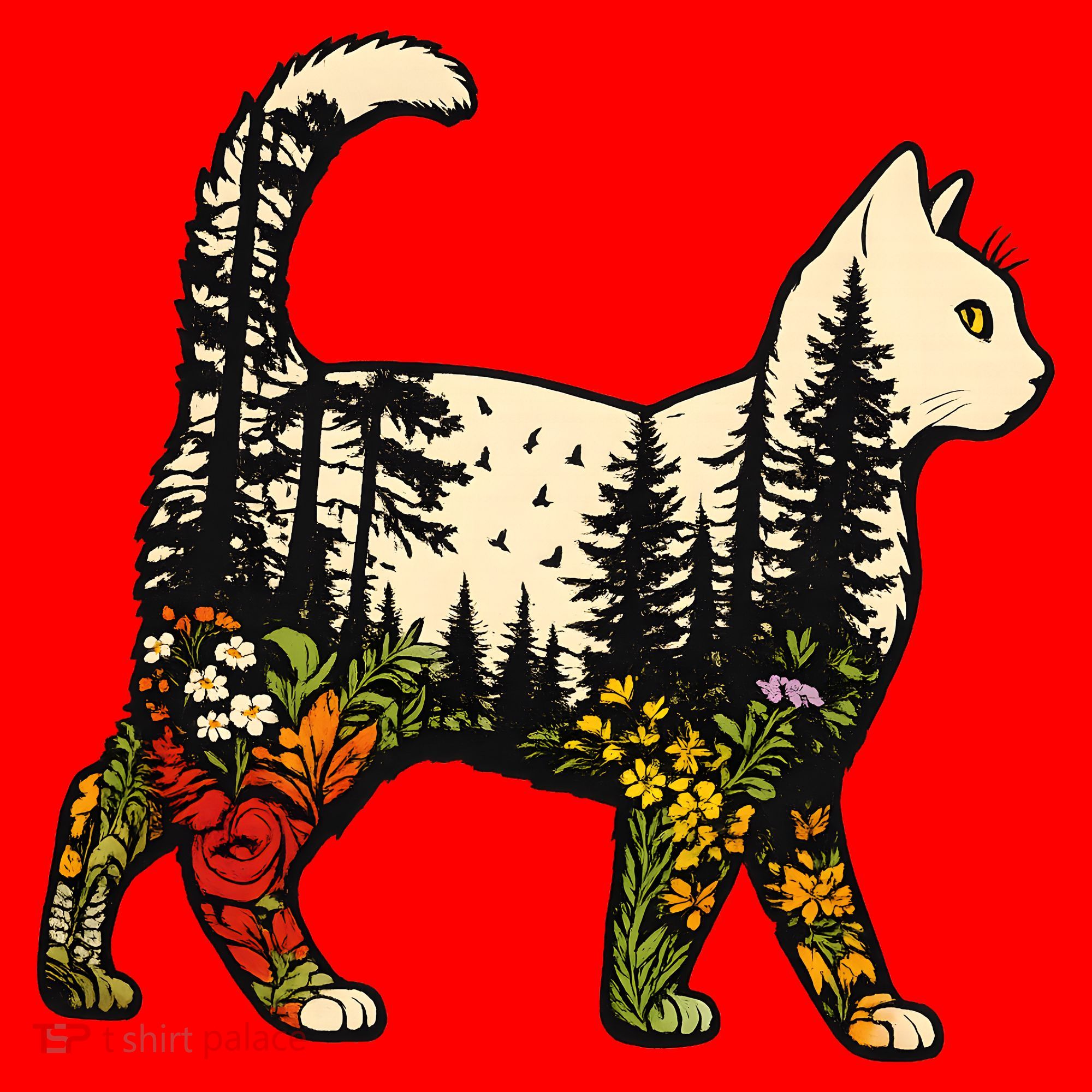 Cat Wilderness Santa Hat