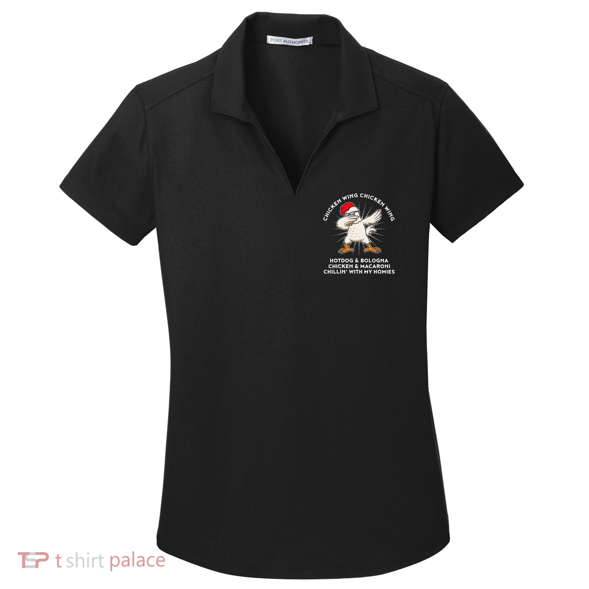 Chicken Wing Chicken Wing Hot Dog Women's Dry Zone Grid Polo